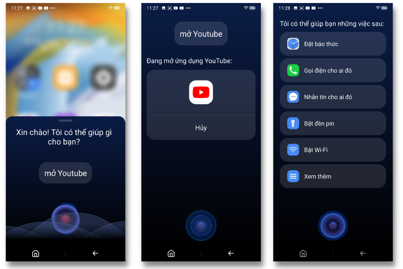 Một số câu lệnh mà trợ lý ảo thông minh trên VOS 4.0 có thể thực hiện được. Một số câu lệnh mà trợ lý ảo thông minh trên VOS 4.0 có thể thực hiện được.