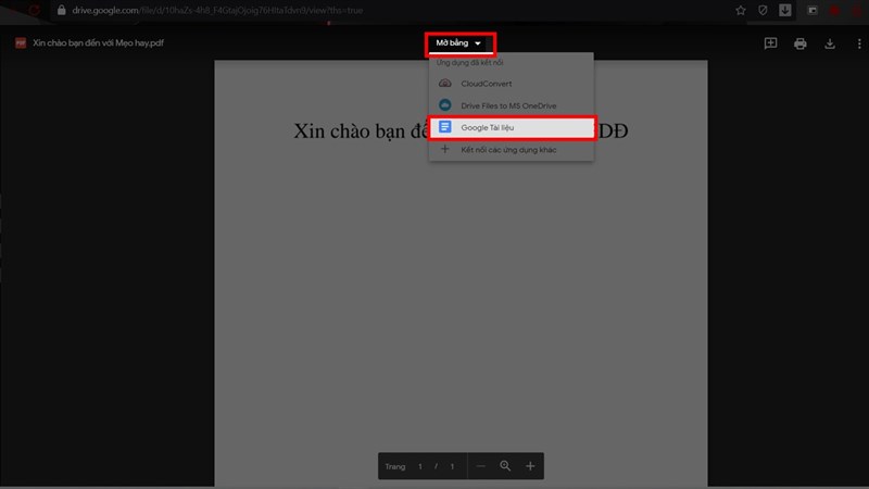 Cách chuyển đổi và chỉnh sử tập tin PDF trên Google Docs 5
