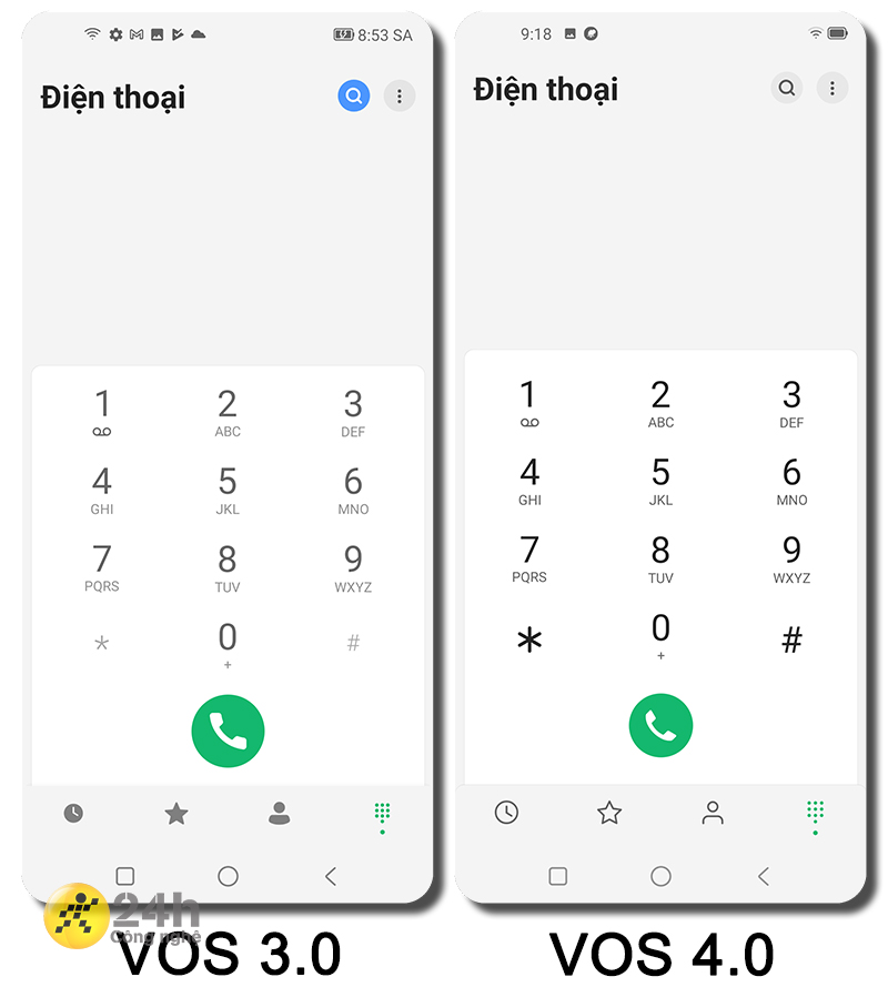 Giao diện VOS 4.0