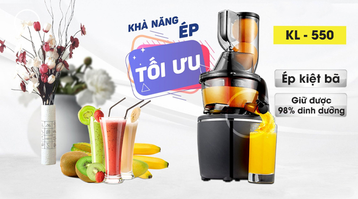 Máy ép trái cây Kalite của nước nào? Có tốt không? Có nên mua không? > Máy ép chậm Kalite giữ nguyên được 100% hương vị tự nhiên