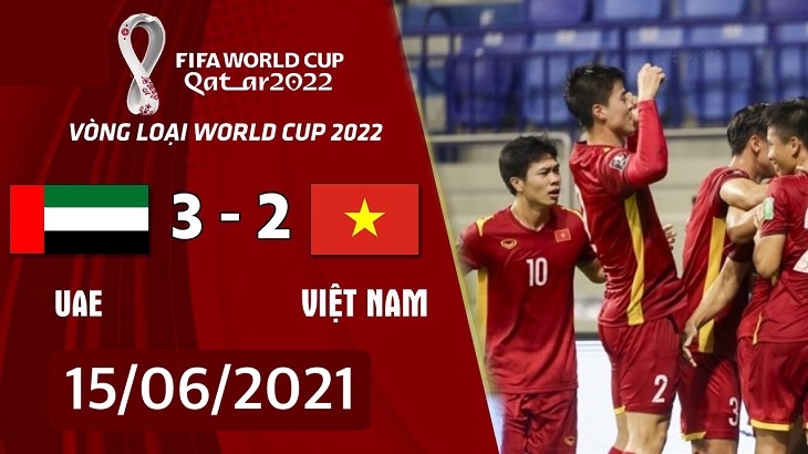 Final score between Vietnam and UAE