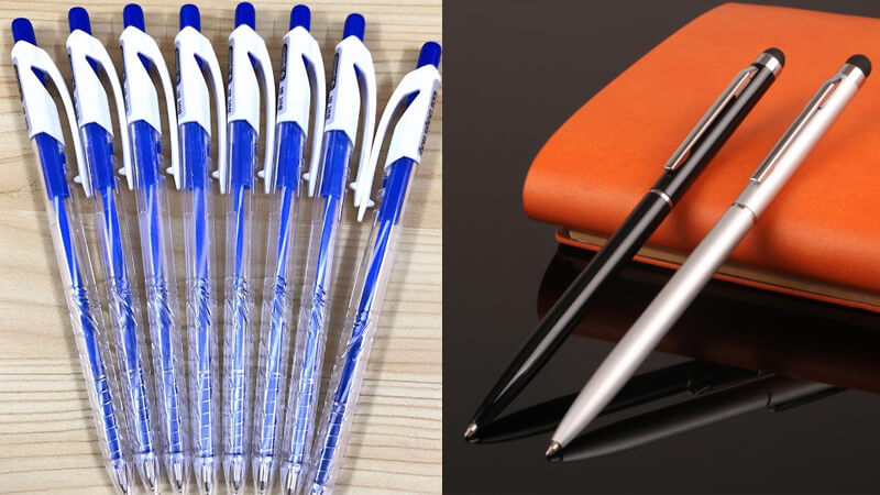 Tên "bút bi" xuất phát từ việc loại bút này có một bộ phận nhỏ là bi ở ngòi.