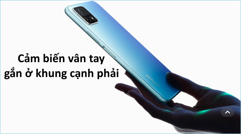 Vivo Y31s (t1 version) có cảm biến vân tay gắn ở khung cạnh phải