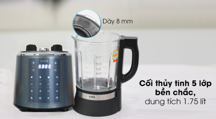 Máy làm sữa hạt Unie V6 có cối xay dung tích 1.75 lít