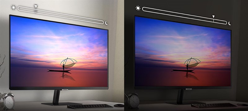 Tính năng Adaptive Picture tự động điều chỉnh độ sáng của màn hình Samsung M5 tùy thuộc vào môi trường bên ngoài. (Nguồn: Samsung).