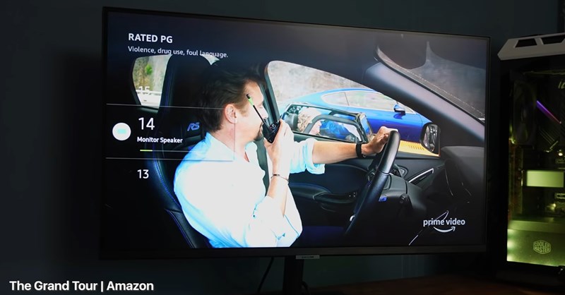 Màn hình Samsung M5 cho góc nhìn rộng lên đến 178 độ cả hướng ngang - dọc. (Nguồn: The Tech Chap).