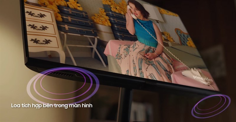 Hệ thống loa kép được tích hợp ở cạnh dưới của màn hình Samsung M5. (Nguồn: Samsung).