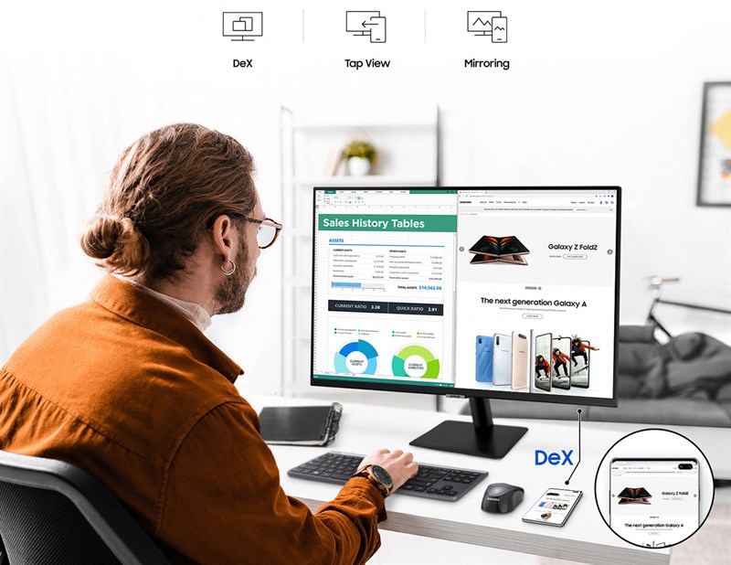 Màn hình LCD Smart Monitor M5 của Samsung là một trong những sự lựa chọn không thể bỏ qua. (Nguồn: Samsung).