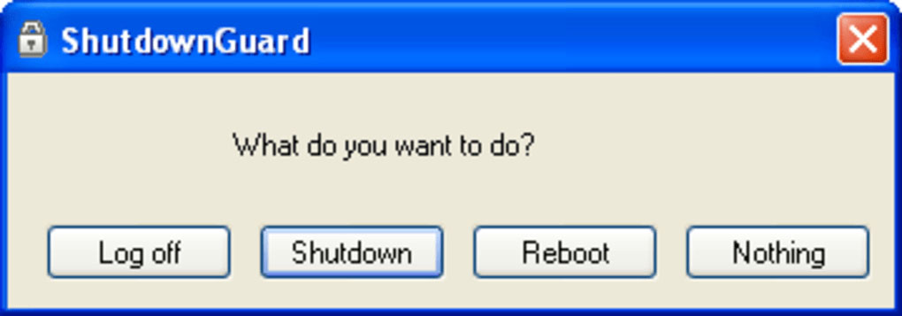 Phần mềm ShutdownGuard