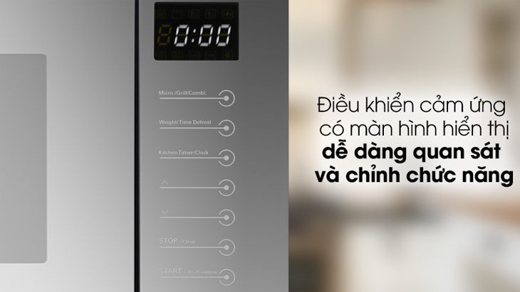 Điều khiển cảm ứng tích hợp trên lò vi sóng Junger