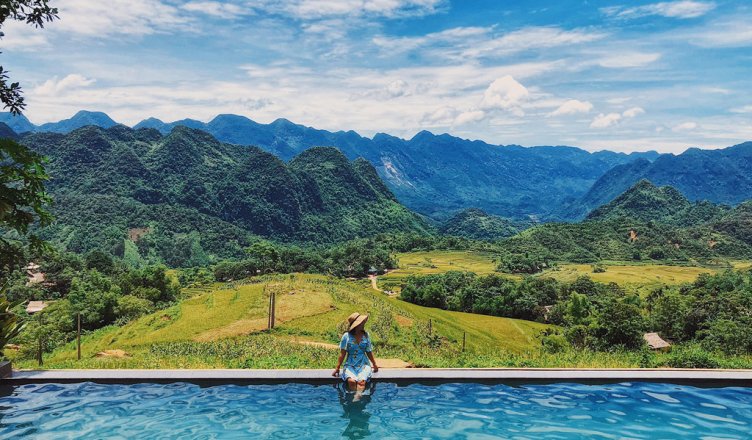 Hồ bơi ở Homestay Pu Luong RiverSide Lodge