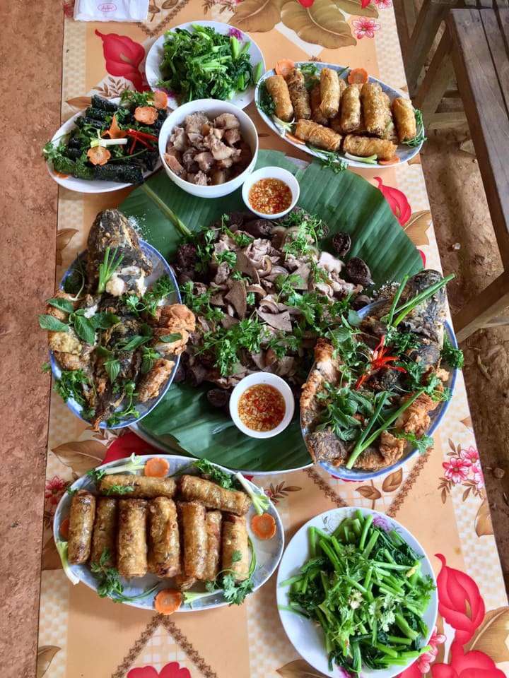 Món ăn ở Homestay Dũng Xuân