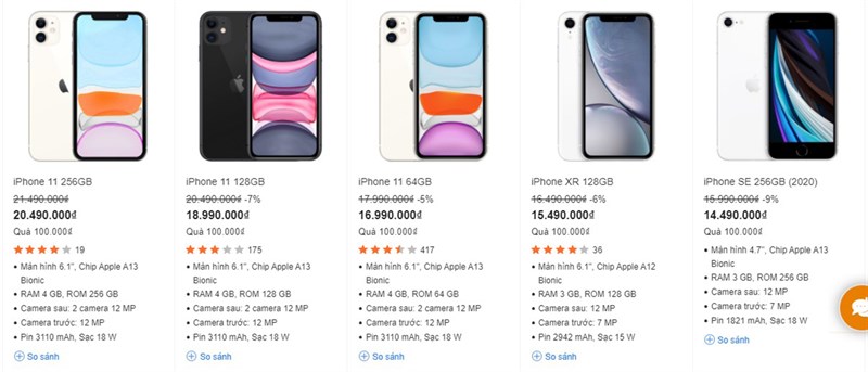 TOP iPhone đáng mua nhất 2021
