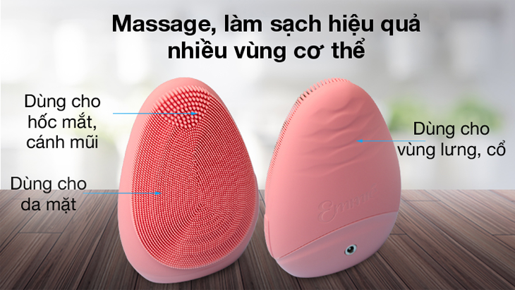 Máy rửa mặt Emmié có thể dùng được cho nhiều vùng