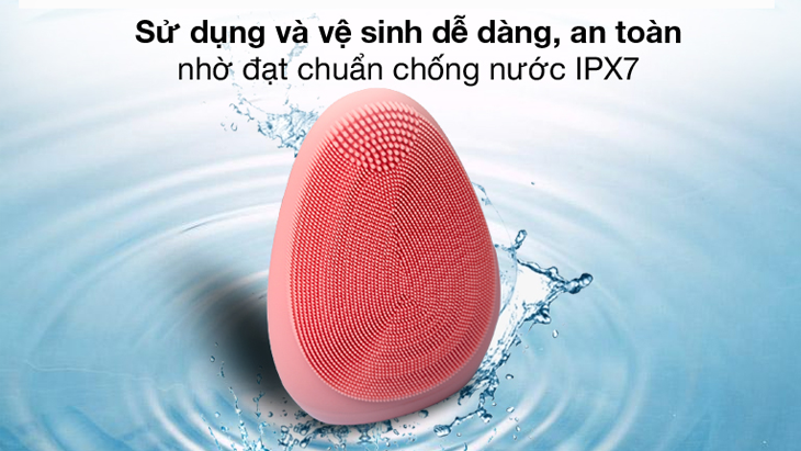 Máy rửa mặt Emmié sử dụng an toàn với tiêu chuẩn chống nước IPX7