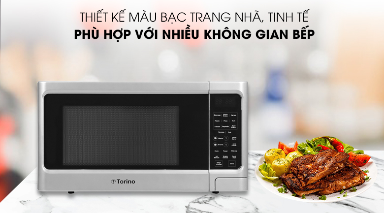 Lò vi sóng Torino kiểu dáng hiện đại, trang nhã, tạo điểm nhấn nổi bật trong không gian sử dụng