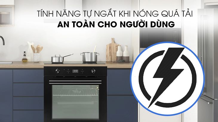 Lò nướng Torino trang bị tính năng tự động ngắt khi nóng quá tải