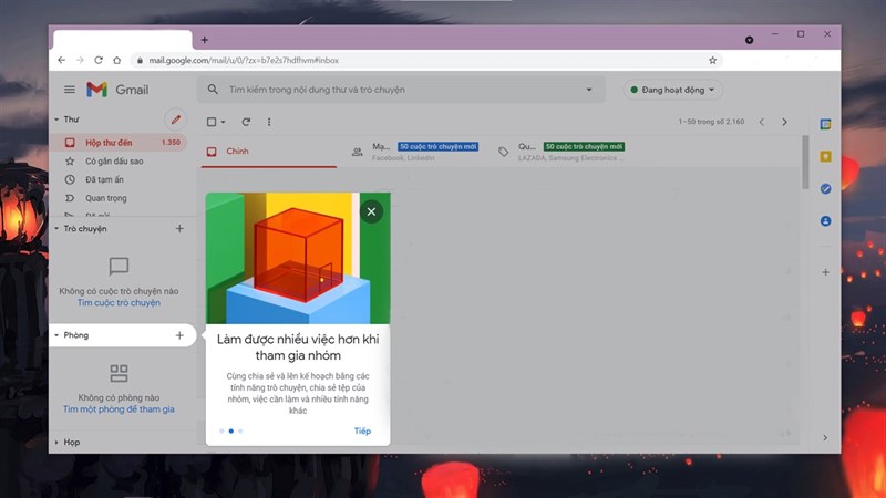 cách bật giao diện mới trong Gmail