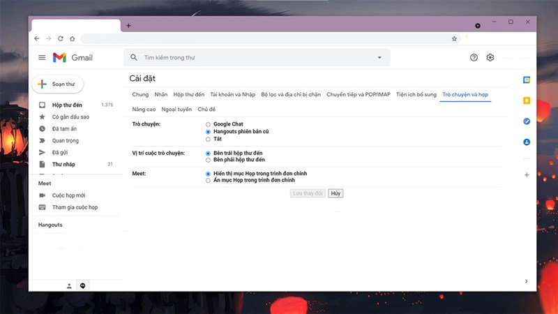 cách bật giao diện mới trong Gmail