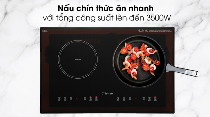 nấu chín thức ăn nhanh với công suất lớn 3500W