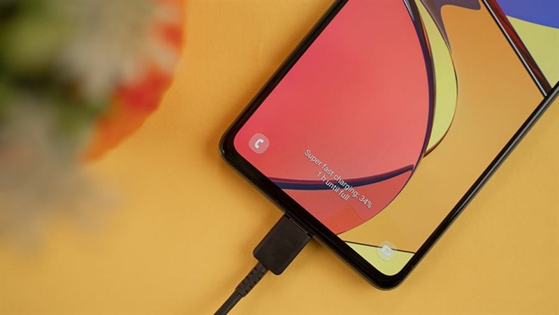 Galaxy M22 hỗ trợ sạc nhanh 25W