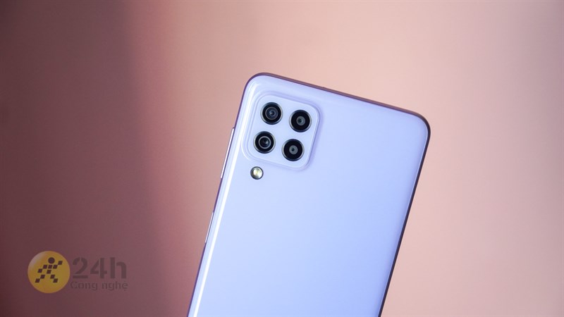 Thiết kế cụm 4 camera trên Galaxy A22.