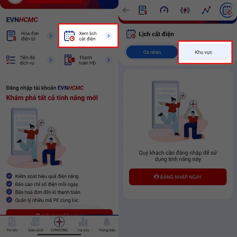 Cách tra cứu lịch cúp điện mỗi ngày trên điện thoại 