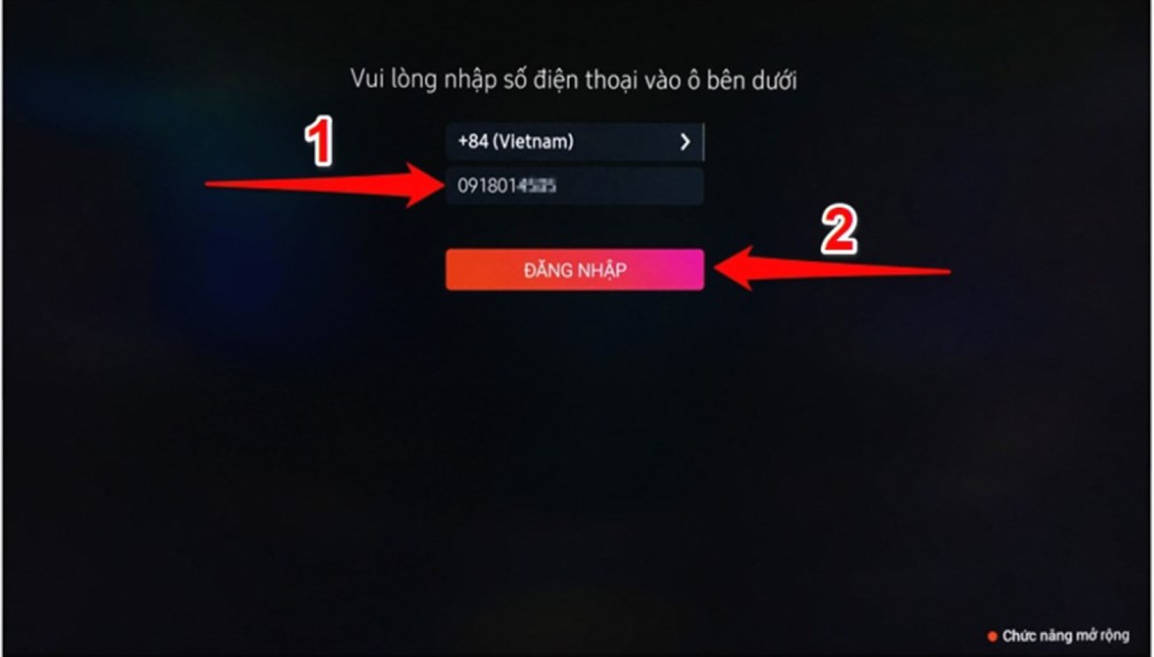 Nhập SĐT để kích hoạt quà tặng.