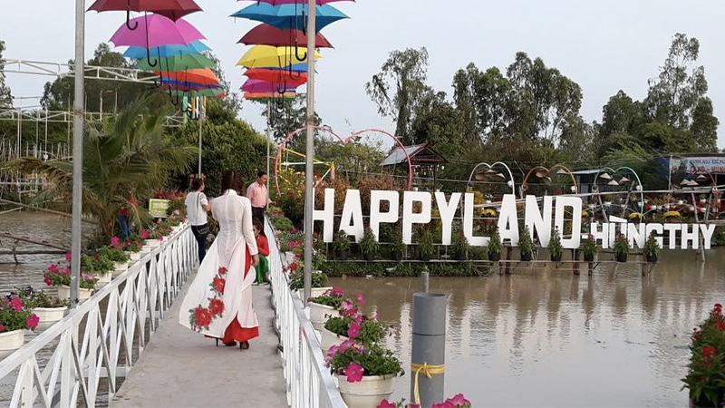 Khu du lịch Happy Land Hùng Thy là địa điểm vui chơi, ăn uống lý tưởng tại Sa Đéc.