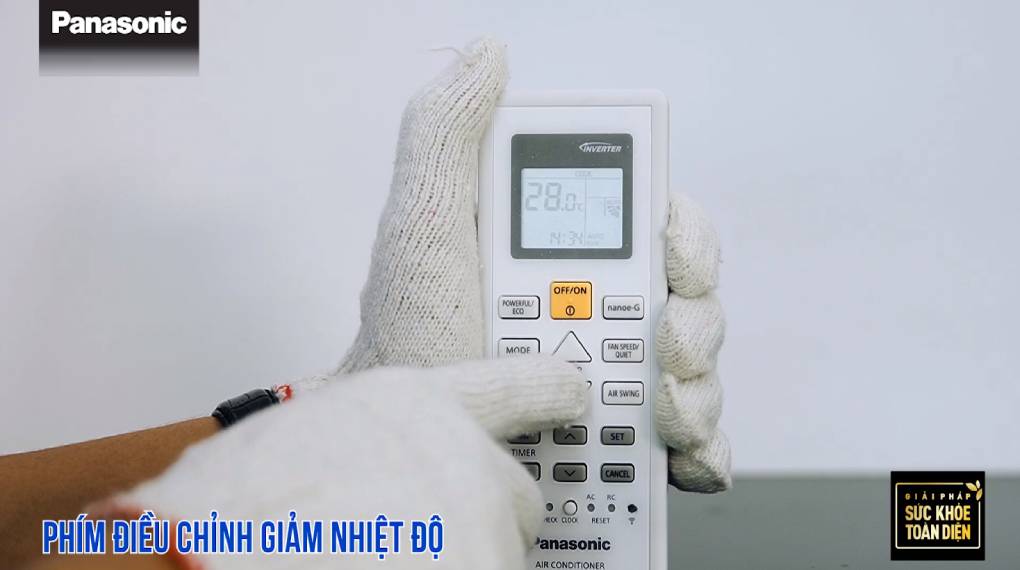 Hướng dẫn sự dụng các chức năng trên điều khiển máy lạnh - Phím giảm nhiệt độ