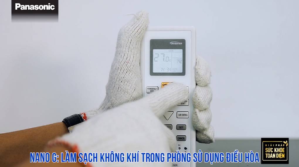 Hướng dẫn sự dụng các chức năng trên điều khiển máy lạnh - Chức năng Nanoe-G