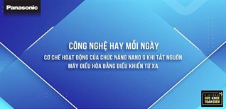 Cách hoạt động chức năng Nanoe-G khi tắt nguồn bằng điều khiển từ xa