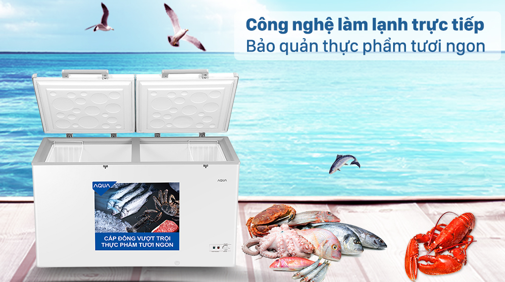 Tủ đông AQUA trang bị công nghệ làm lạnh trực tiếp