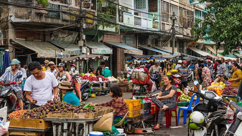 Chợ khu 6 nổi tiếng tại Bình Định