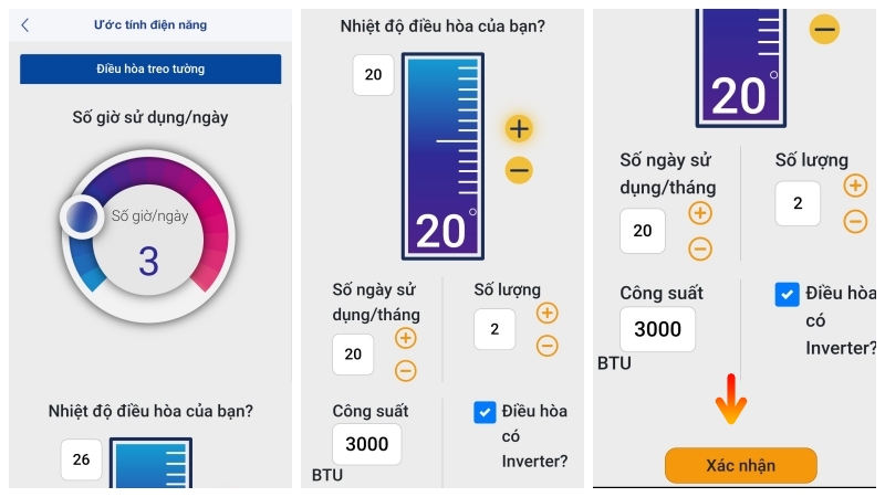 Cách ước tính lượng điện tiêu thụ hàng ngày bằng ứng dụng EPoint