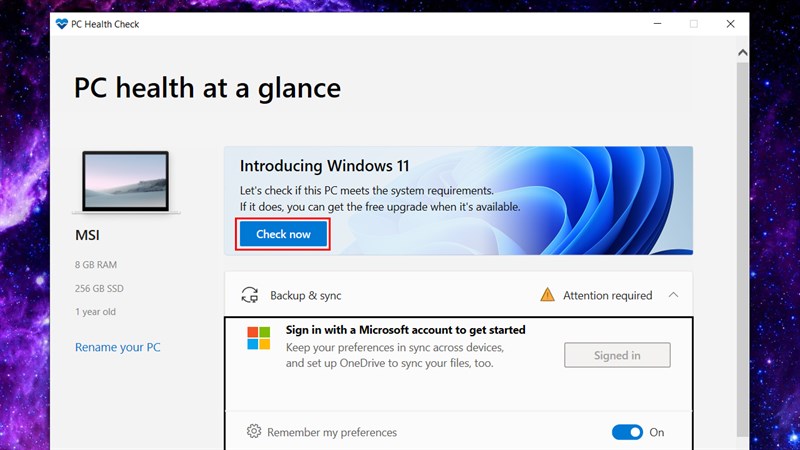 Cách xem máy tính của bạn có lên Windows 11 được không-3