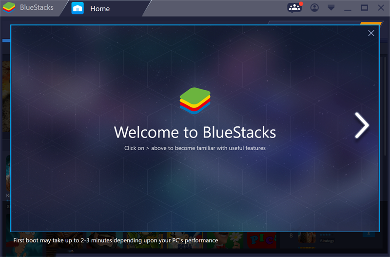 Trước kia mình hay dùng BlueStacks để chơi một số game Android nhưng phần mềm này hoạt động không ổn định cho lắm. (Nguồn: BlueStacks).