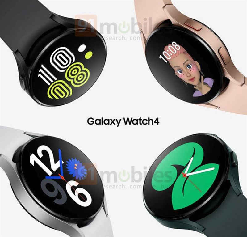 Galaxy Watch 4 lộ ảnh render: Thiết kế đẹp 'hút hồn', nhiều màu sắc