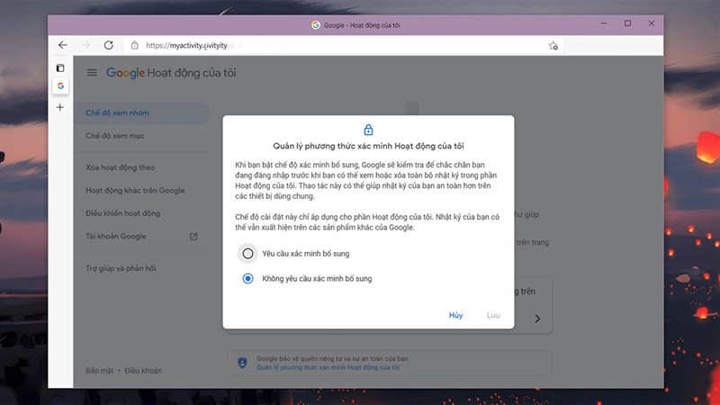 cách khóa lại nhật ký tìm kiếm trên Google 