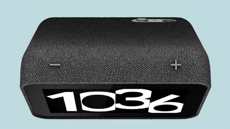 Lenovo Smart Clock 2 có hai nút tăng giảm âm lượng ở trên cùng