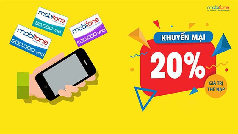 Thẻ cào Mobifone khuyến mãi