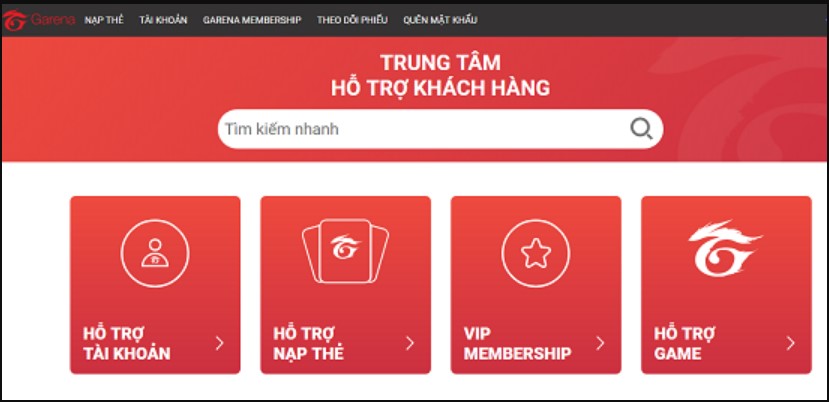 Tổng đài và kênh hỗ trợ nạp thẻ Garena