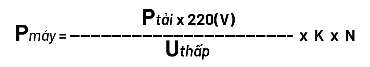 Cách tính công suất ổn áp