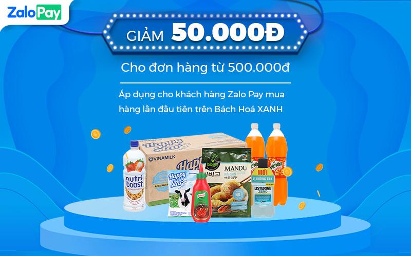 Đặt hàng Bách hóa XANH và thanh toán Zalo Pay, giảm ngay 50.000đ Đặt hàng Bách hóa XANH và thanh toán Zalo Pay, giảm ngay 50.000đ