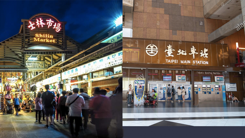 Shilin hay Taipei Main Station là 2 khu ở Đài Bắc cung cấp cho bạn dịch vụ mua sắm, ăn uống đa dạng.