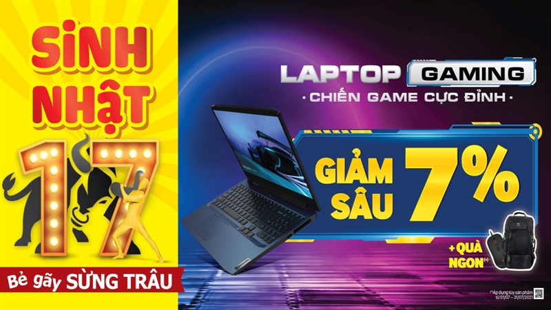 LAPTOP GAMING KHUYẾN MÃI THÁNG 7