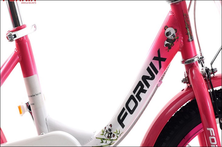 Bộ khung sườn của xe đạp trẻ em Fornix Panda 16 inch được làm từ thép cao cấp