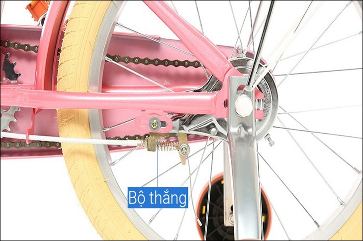 Xe đạp trẻ em Phoenix Sprite 14 inch tăng tính an toàn với hệ thống phanh chắc chắn