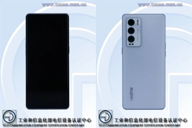 Hình ảnh Realme RMX3366 (được cho là tên mã của Realme GT Master Edition 5G) trên TENAA 