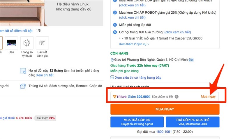 CÁC BƯỚC MUA SẮM